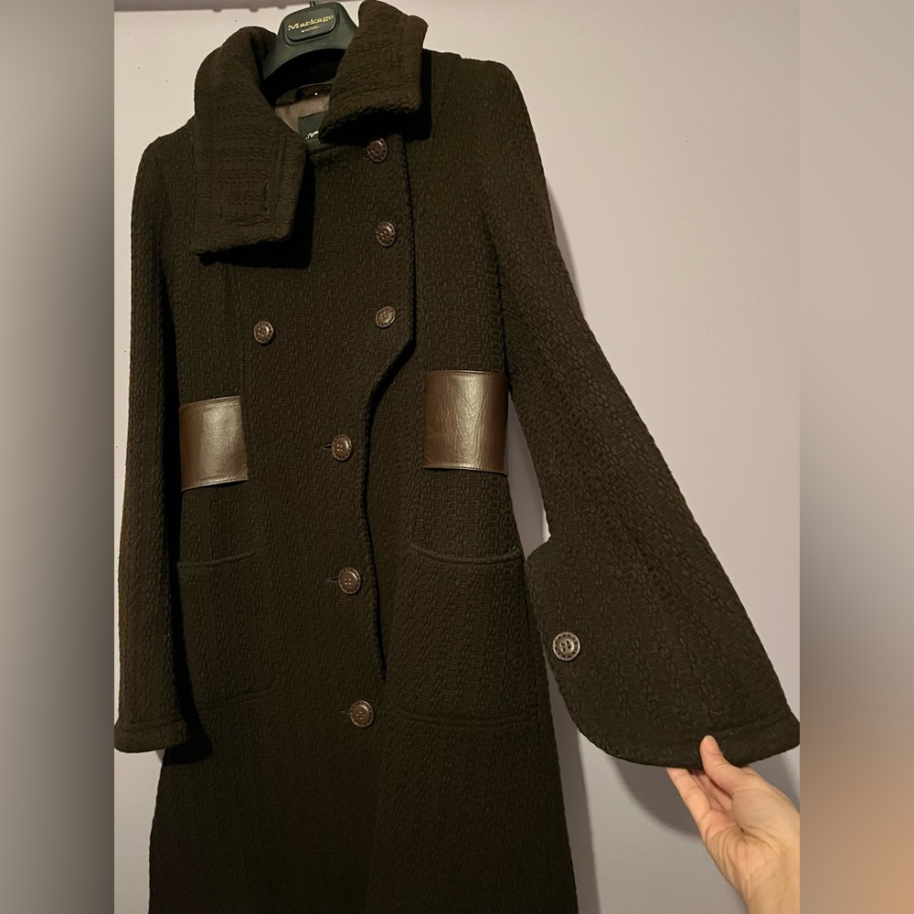 VINTAGE MACKAGE TEXTURED WOOL COAT - Picture 5 of 14